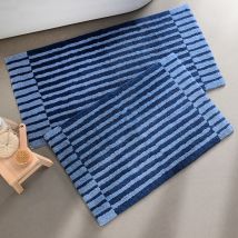 Tapis de bain 50x100 - bleu - Coton - Becquet