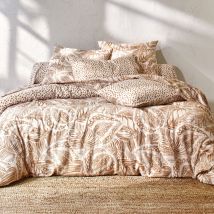 Housse de couette 260x240 - beige - Gaze de coton - Becquet