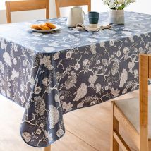 Nappe ovale 140x240 - bleu encre - Verre - Becquet