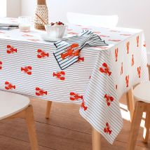 Nappe carrée 140x140 - orange - Coton - Becquet