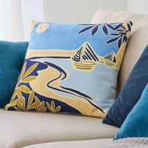 Coussin 45x45 - bleu - Becquet