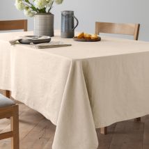 Nappe rectangulaire 150x350 - blanc craie - Coton - Becquet