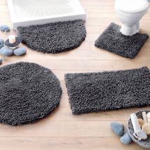 Tapis de bain 70x120 - gris anthracite - Coton - Becquet
