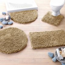 Tapis de bain 70x120 - marron taupe - Coton - Becquet