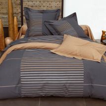 Housse de couette 260x240 - gris - Coton - Becquet