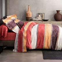 Housse de couette 200x200 - orange terracotta - Coton - Becquet