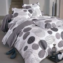 Taie traversin 44x185 - gris - Coton - Becquet