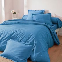 Housse de couette 260x240 - bleu océan - Coton - Becquet