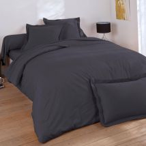 Taie volant 63x63 - gris souris - Coton - Becquet