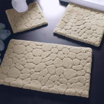 Tapis de bain 70x120 - beige ficelle - Coton - Becquet