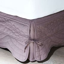 Housse cache sommier 90x190 - marron taupe - Coton - Becquet