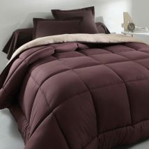 Couette très chaude 140x200 - marron chocolat - Becquet