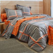 Housse de couette 140x200 - gris - Coton - Becquet