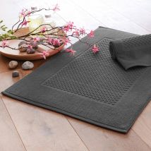 Tapis de bain 60x90 Lot de 2 - gris foncé - Coton - Becquet