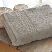 Drap de bain 70x140 - gris minéral - Coton - Becquet