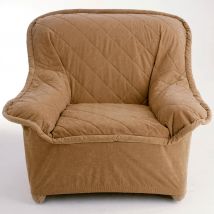 Housse fauteuil 1place - marron noisette - Becquet