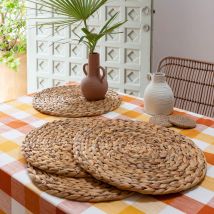 Lot de 4 dessous d'assiettes - naturel - Becquet
