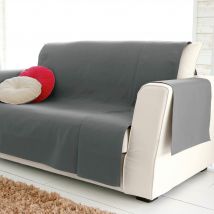 protège canapé 110x200 - gris - Coton - Becquet