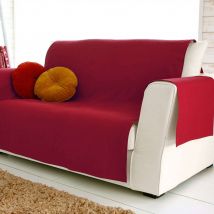 protège canapé 150x200 - rouge brique - Coton - Becquet