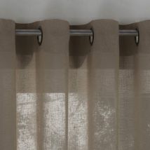 Voilage L.150xH.240 - marron taupe - Becquet