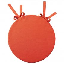 Galette Rond 40 ø Lot de 2 - orange corail - Coton - Becquet