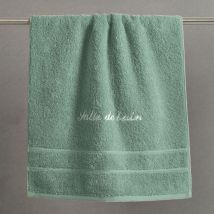 Drap de bain 70x140 - vert amande - Coton - Becquet