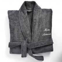 Peignoir Personnalisé M - gris granit - Becquet
