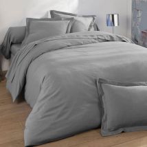 Drap 240x300 - gris galet - Coton - Becquet