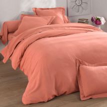 Taie traversin 43x185 - orange peche - Coton - Becquet