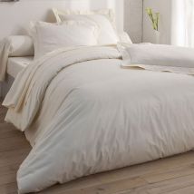Drap-housse 180x200 - blanc ivoire - Coton - Becquet
