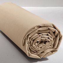 Drap-housse Tête et pied reglable 180x200x28 - beige sable - Coton - Becquet