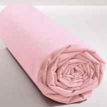 Drap-housse Tête et pied reglable 140x190x28 - rose nude - Coton - Becquet