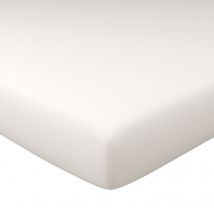 Drap-housse grand bonnet 160x200x32 - blanc - Coton - Becquet