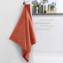 Essuie-mains 50x50 Lot 2 - orange terracotta - Coton - Becquet