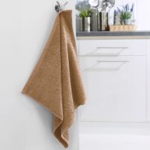 Essuie-mains 50x50 Lot 2 - marron cappuccino - Coton - Becquet