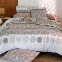 Drap-housse 90x190x28 - beige - Coton - Becquet