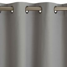 Rideau occultant L.135xH.260 - gris perle - Coton - Becquet