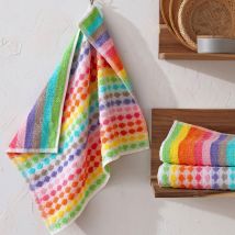 Essuie-mains 45x60 Lot de 3 - Multicolore - Coton - Becquet