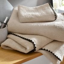 Serviette de toilette 50x100 - beige - Coton - Becquet