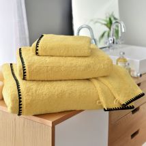 Serviette invité 30x50 - jaune paille - Coton - Becquet