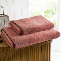 Drap de bain 70x130 - rose bois de rose - Coton - Becquet