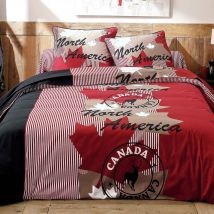 Taie traversin 43x185 - rouge - Coton - Becquet