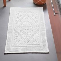 Tapis de bain 60x120 - blanc - Coton - Becquet