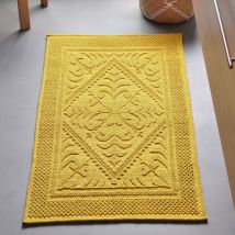 Tapis de bain 60x120 - jaune - Coton - Becquet