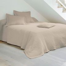 Jeté de lit 270x250 - beige - Becquet