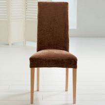 Housse de chaise 70x50 - marron chocolat - Becquet