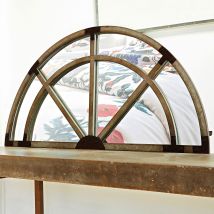 Miroir demi-lune bronze - marron bronze - Verre - Becquet