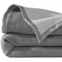 Plaid 150x220 - Gris - Becquet - Fabriqué en France
