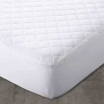 protège matelas grands bonnets 140x190x30 - blanc - Becquet