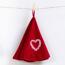 Essuie-mains 70 ø - rouge - Coton - Becquet